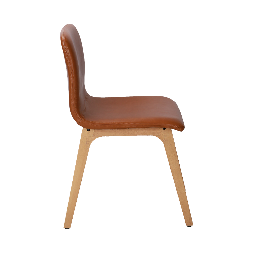 Smeđa bentwood stolica za blagovaonicu od čvrstog drveta