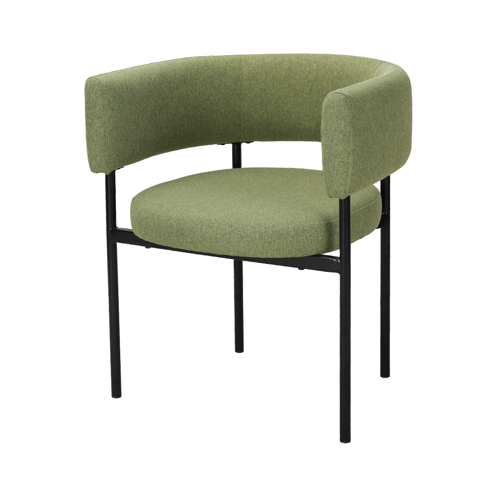 Kisela zelena metalna stolica za ručavanje nogu