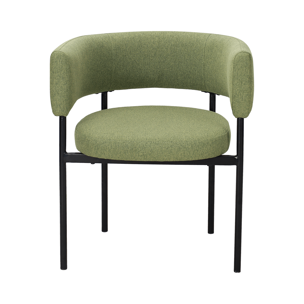 Kisela zelena metalna stolica za ručavanje nogu