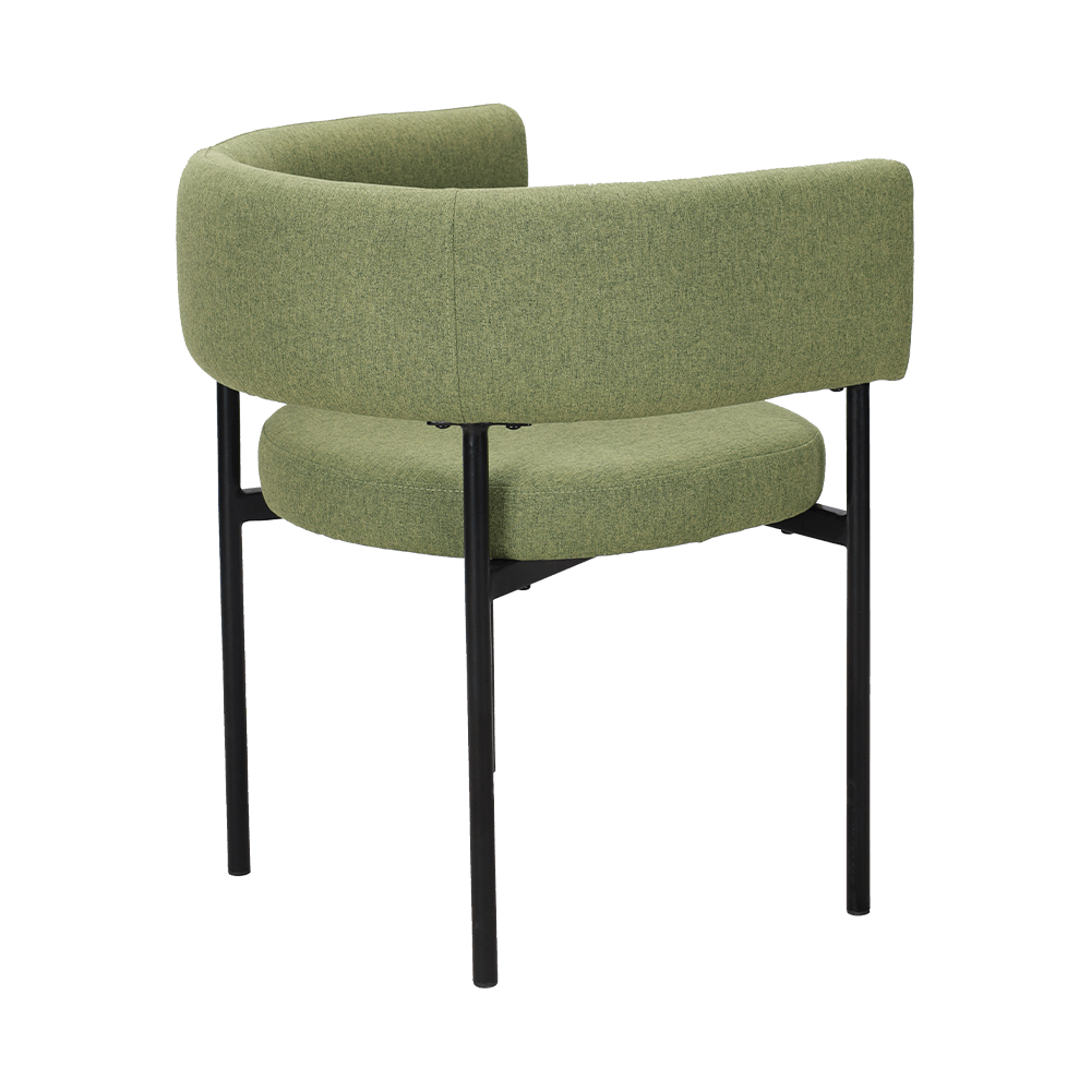 Kisela zelena metalna stolica za ručavanje nogu